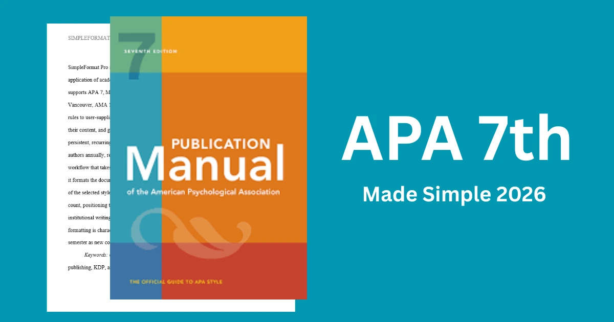 APA 7 Paper Formatting Made Simple 2026